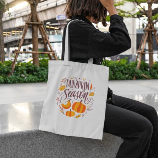 Kürbissaisonangebot für Herbst Tragetasche