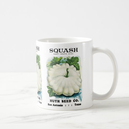 Kürbissamen Packungslabel Kaffeetasse (Rechts)