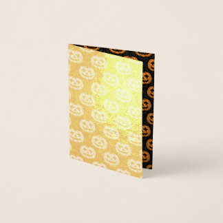 Kürbisschädel Folienkarte