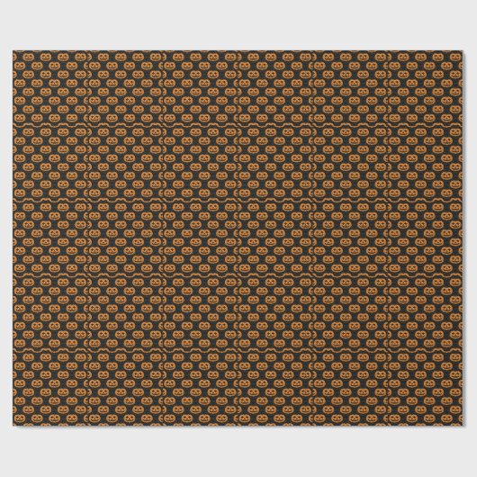 Kürbisschädel Geschenkpapier (Flach)