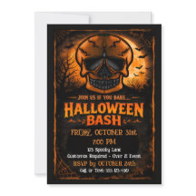 Kürbisschädel-Halloween-Party