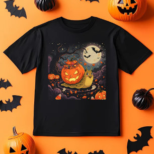 Kürbisschnecke, Lustige Halloween-Kreatur T-Shirt