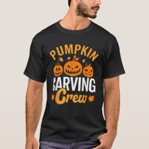 Kürbisschnitzcrew Familie passende Kürbiskopf T-Shirt