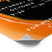 Kürbisschnitzerei Party Disco Poster (Ecke)