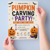 Kürbisschnitzparty Flyer (Hand)