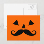 Kürbisschnurrbart Postkarte (Vorne/Hinten)