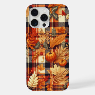 Kürbisse Ahornblätter Herbst Plaids  iPhone 15 Pro Max Hülle