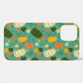 Kürbisse, Blätter: Herbstgemüsemuster Case-Mate iPhone Hülle (Rückseite (Horizontal))