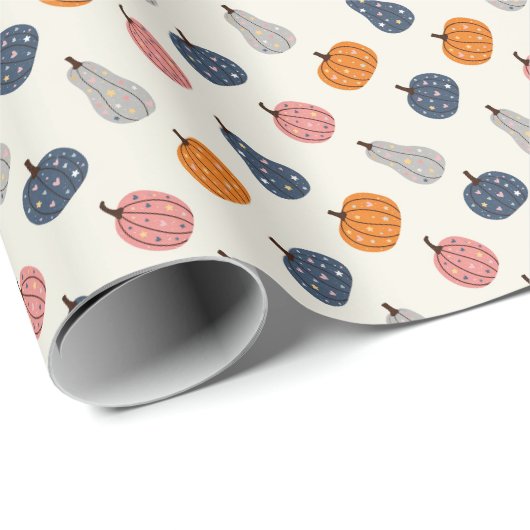Kürbisse Geschenkpapier (Rolleneckpunkt)
