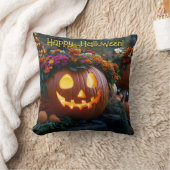 Kürbisse, geschnitzt mit Blume Kissen (Decke)