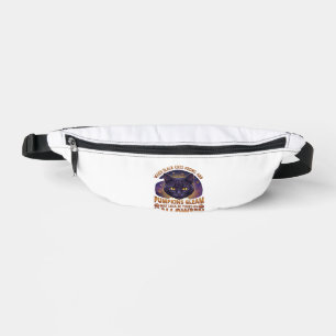 Kürbisse Glänzen Halloween Schwarze Katze Fallende Bauchtasche
