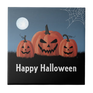Kürbisse Halloween Fliese