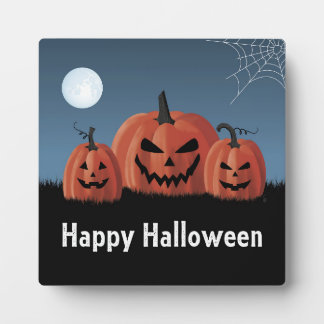 Kürbisse Halloween Fotoplatte