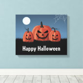 Kürbisse Halloween Leinwanddruck (Insitu (Holzboden))
