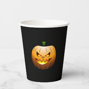 Kürbisse Halloween Nacht Pappbecher