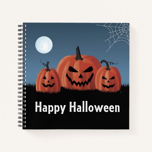 Kürbisse Halloween Notizblock (Vorderseite)