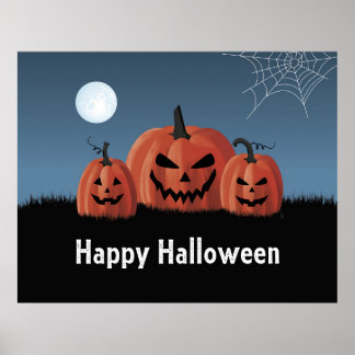 Kürbisse Halloween Poster