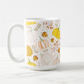 Kürbisse Herbst Ernte Muster Kaffeetasse (Links)