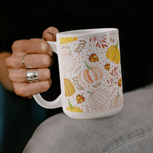 Kürbisse Herbst Ernte Muster Kaffeetasse