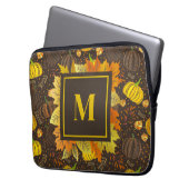 Kürbisse Herbst Ernte Muster Laptopschutzhülle (Vorderseite Links)