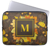 Kürbisse Herbst Ernte Muster Laptopschutzhülle (Vorderseite)