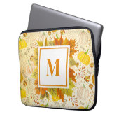 Kürbisse Herbst Ernte Muster Laptopschutzhülle (Vorderseite Links)