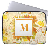 Kürbisse Herbst Ernte Muster Laptopschutzhülle (Vorderseite)