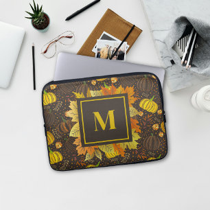 Kürbisse Herbst Ernte Muster Laptopschutzhülle