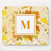 Kürbisse Herbst Ernte Muster Mousepad (Vorne)