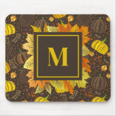 Kürbisse Herbst Ernte Muster Mousepad (Vorne)