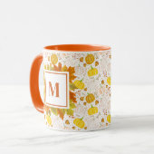 Kürbisse Herbst Ernte Muster Tasse (Vorderseite Links)