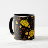Kürbisse Herbst Ernte Muster Tasse (Vorderseite Links)