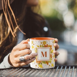Kürbisse Herbst Ernte Muster Tasse