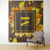 Kürbisse Herbst Ernte Muster Wandteppich (Beispiel)