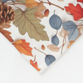 Kürbisse in verschiedenen Designs, Pinecone, Fleecedecke (Ecke)