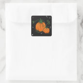 Kürbisse Quadratischer Aufkleber (Tasche)