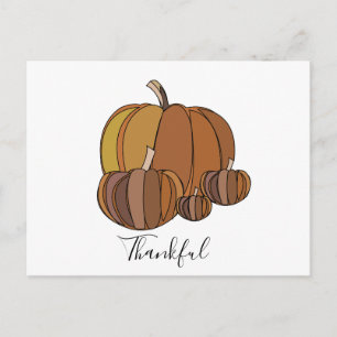 Kürbisse Thanksgiving  Postkarte