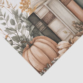 Kürbisse und Bücher in gemalten Farben Seidenpapier (Ausschnitt)