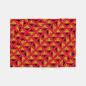 Kürbisse und Halloween-Fledermäuse Fleecedecke (Vorderseite (Horizontal))