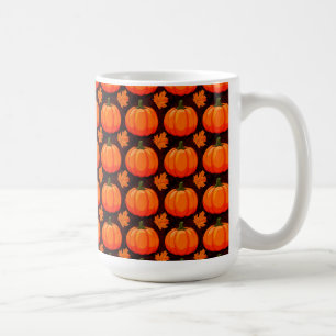 Kürbisse und Herbstlaub Kaffeetasse