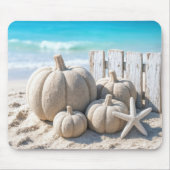 Kürbisse und Seesterne am Strand Mousepad (Vorne)