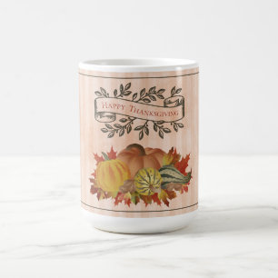 Kürbisse und Squash zum Thanksgiving-Fest Kaffeetasse