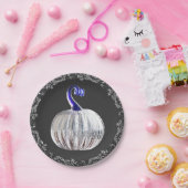 Kürbissilber Pappteller (Party)