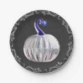 Kürbissilber Pappteller (Vorderseite)