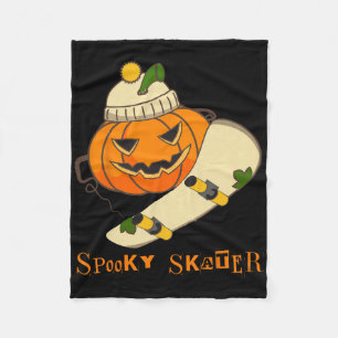 Kürbisskateboard Halloween-Kostüm Spaß Skateboard Fleecedecke