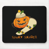 Kürbisskateboard Halloween-Kostüm Spaß Skateboard Mousepad (Vorne)