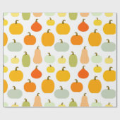Kürbissorten Muster Geschenkpapier (Flach)