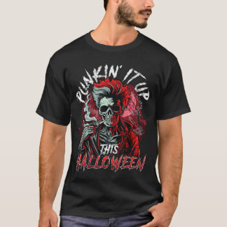 Kürbisspaß an diesem Halloween Punk Rock Musik Ske T-Shirt