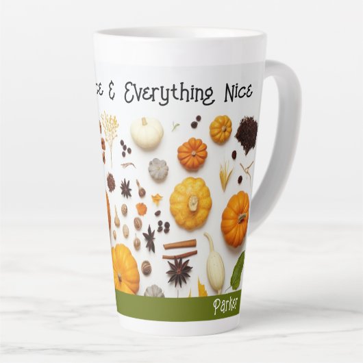 Kürbisspeckendellatte Milchtasse (Rechte Ecke)