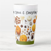 Kürbisspeckendellatte Milchtasse (Vorderseite)